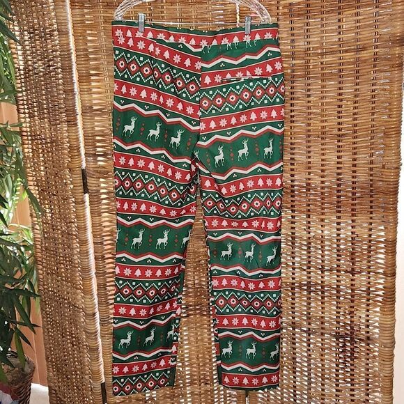 Suitmeister Christmas Reindeer Christmas Tree Pants L 42/44 - Picture 5 of 8